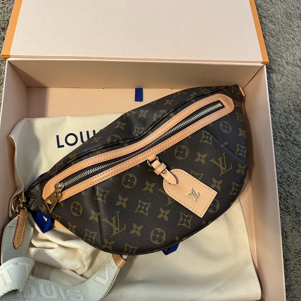 Louis Vuitton Brown and Tan Monogram Belt Bag